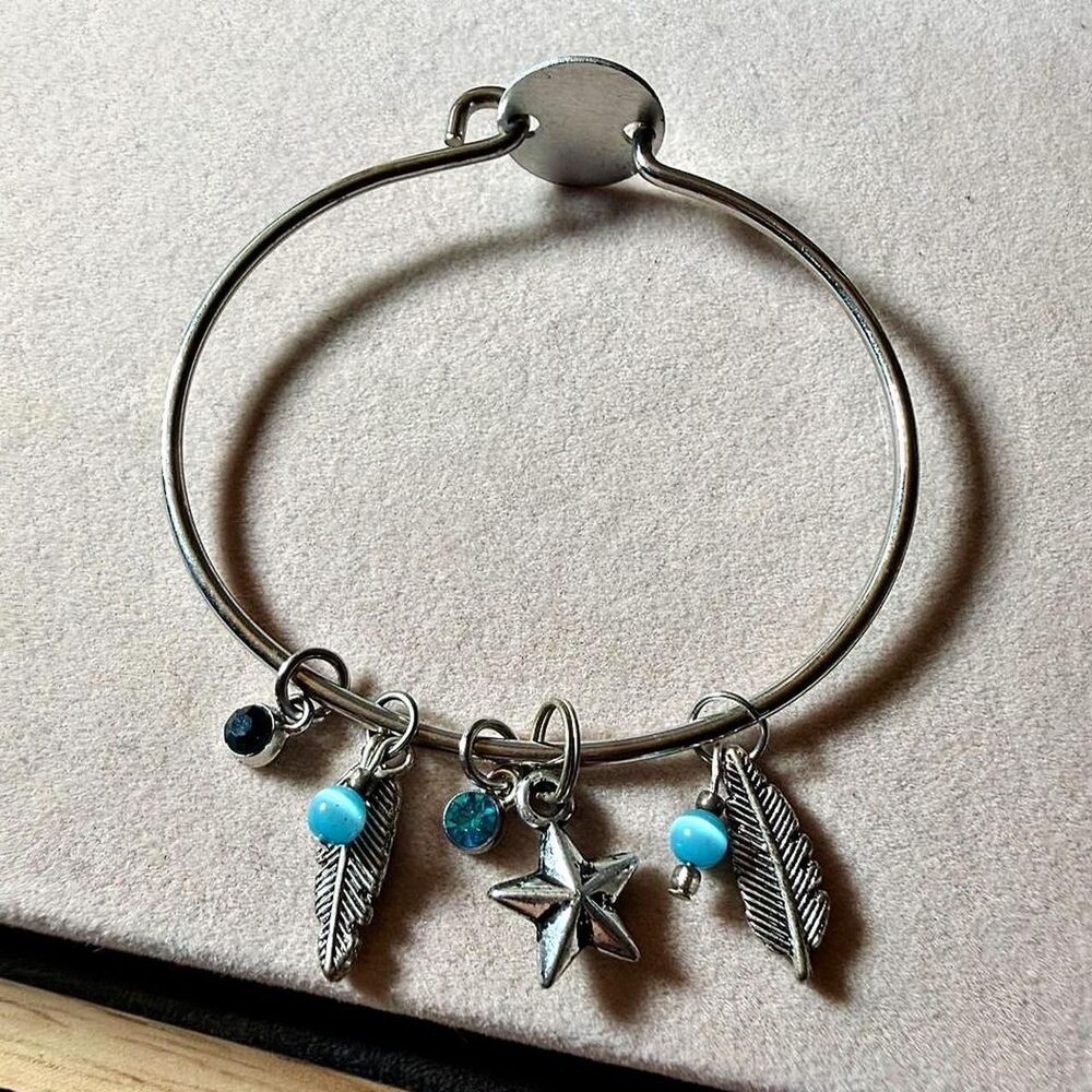 Women's Blue and Silver Jewelry